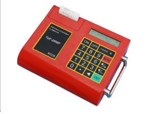 Compteur de débit ultrasonique portatif de menu anglais avec la batterie de Ni-h 3AAA